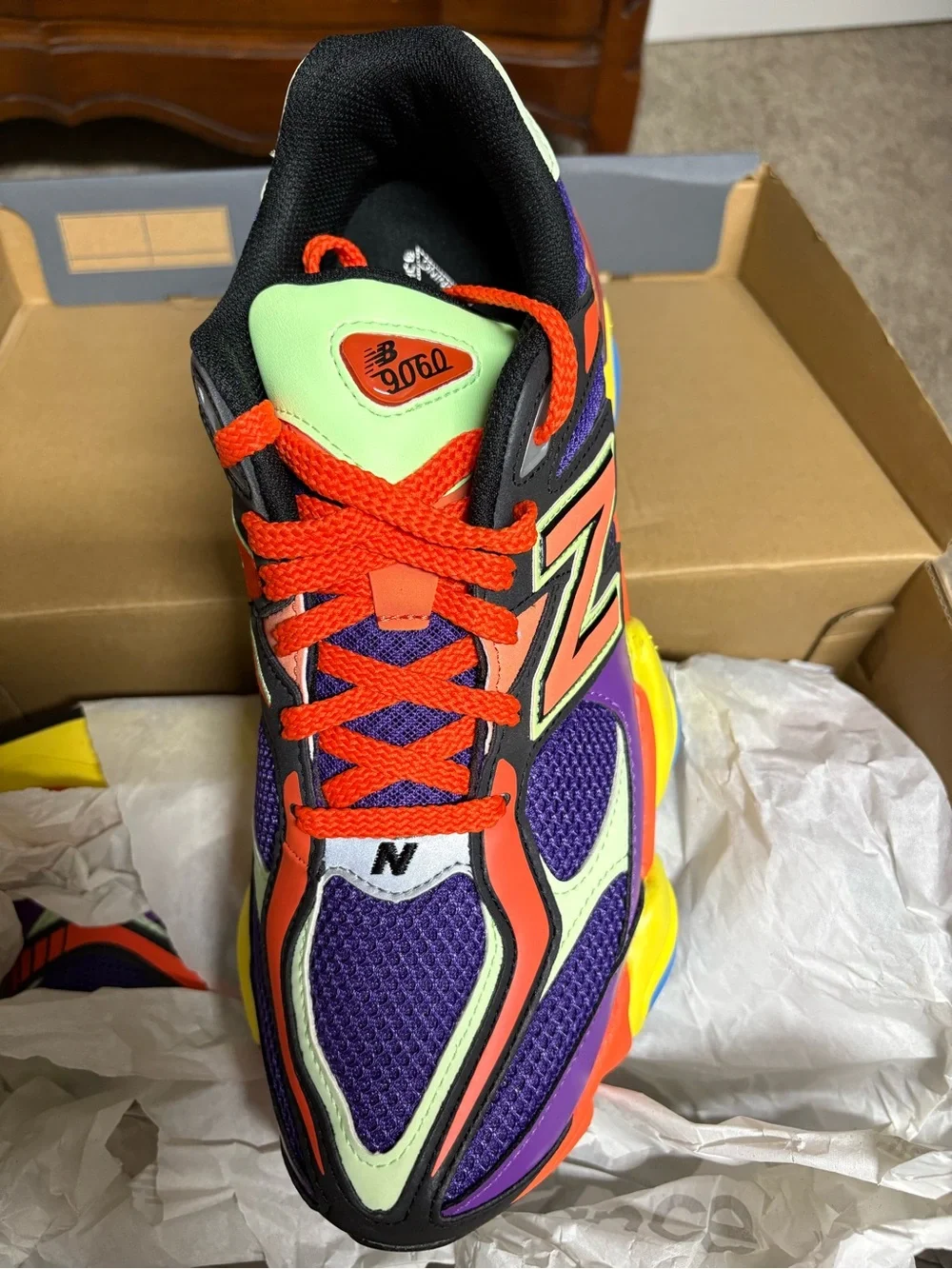 New Balance Purple Orange Yellow Multicolor Running Shoes